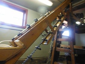 Huge cider press.