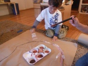 Gluing paths for sticky strings. 