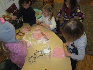 Pink play dough!